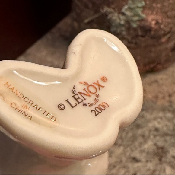 Vintage Lenox May Flowers Snowman 12 Months of Snowmen Collection China 24K Gold - Picture 4 of 4